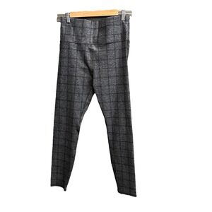 Vuori Gray Check Clean Elevation Women's Activewear Leggings Size Large